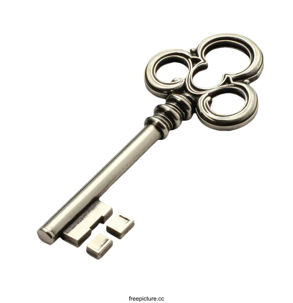 [Transparent Background PNG]Antique Key Elegance and Simplicity