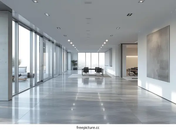 Large Conference Room with Modern Interior Design