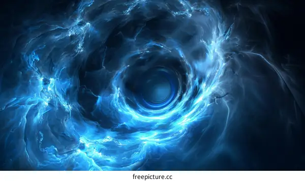 Blue Abstract Fractal Background