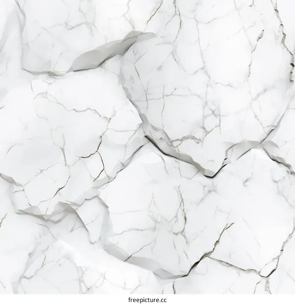 3D illustration of a white marble texture