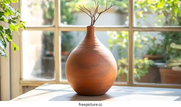 Terracotta Vase by the Window
