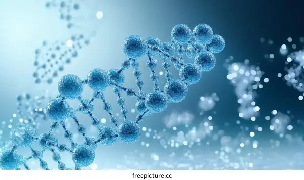3D DNA Structure Illustration