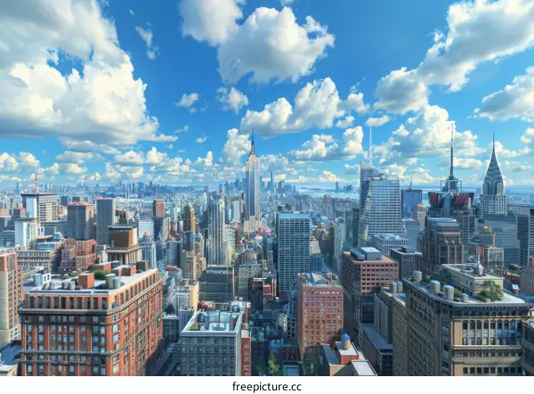 Manhattan Skyline at Dusk