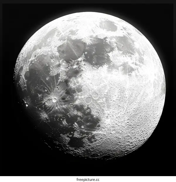 Detailed Lunar Surface Image