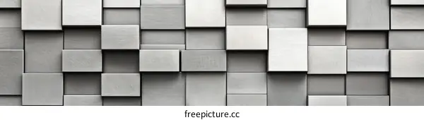 Abstract Geometric Gray Square Tiles Background Design