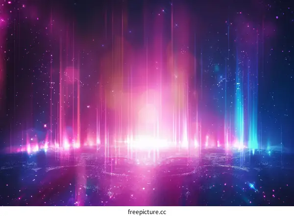 Cosmic Light Trails: A Dreamlike Vision of Space and Time