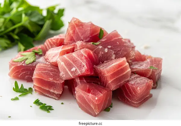 Fresh tuna sashimi