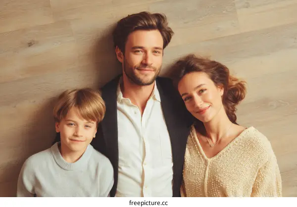 Happy Family Lying on the Floor