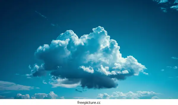 A Cloud Lording Over the Azure Expanse