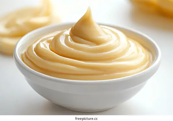 Creamy Dessert Smooth Texture Close-up