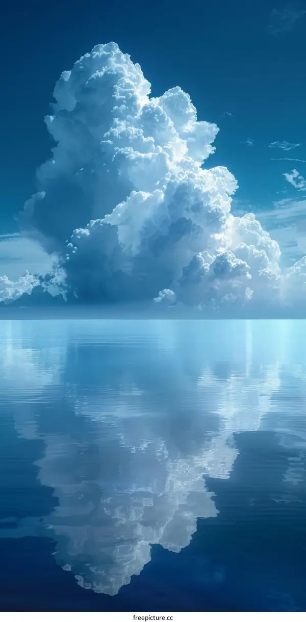 Cumulus Clouds over the Pacific Ocean
