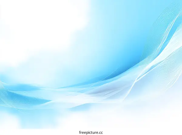 Abstract Light Blue Wave Background Design