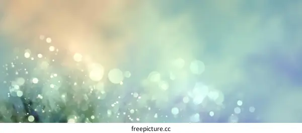 Abstract Bokeh Background in Pastel Colors