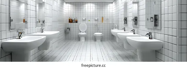 Modern Public Restroom Interior Design
