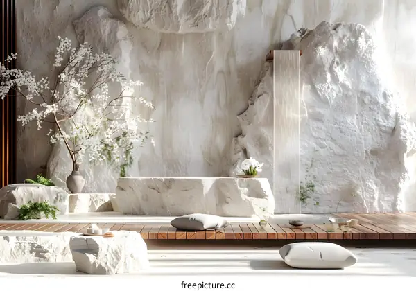 Japanese Wabi-Sabi style民宿 interior design renderings