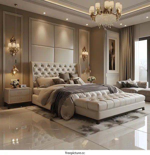 European luxury bedroom