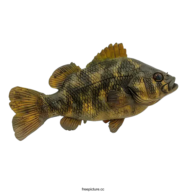 [Transparent Background PNG]A largemouth bass fish model