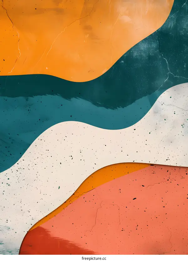 Abstract Colorful Waves and Stripes Background
