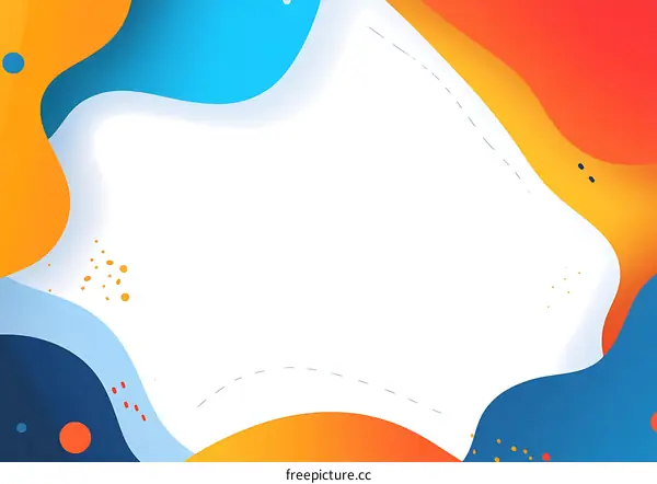 Abstract Colorful Fluid Shapes Background