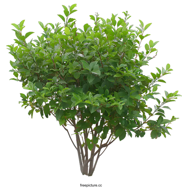 [Transparent Background PNG]Green Bush Isolated on White Background