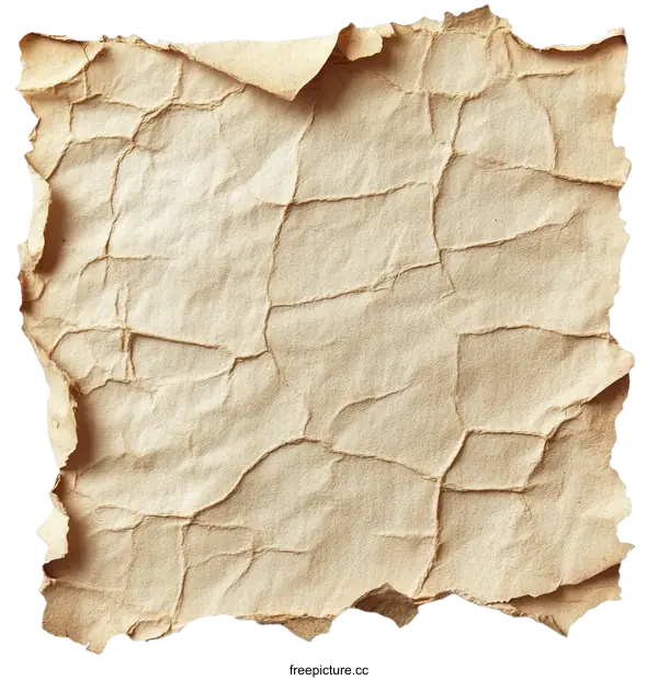 [Transparent Background PNG]Aged Torn Paper Texture Background