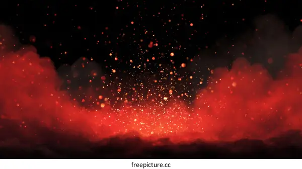 Fiery Explosion Abstract Background