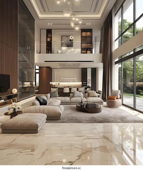 Modern minimalist living room
