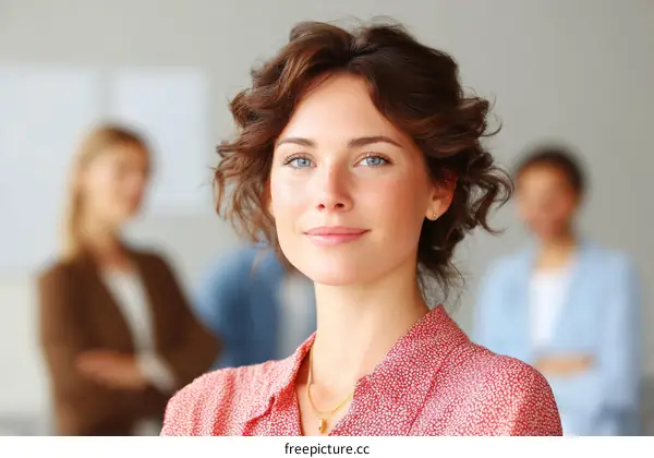 Business Woman Portrait in Modern Office
