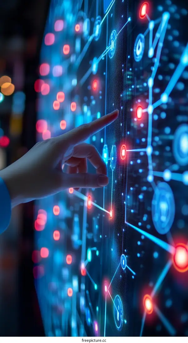 Interactive Touchscreen Display with Digital Network