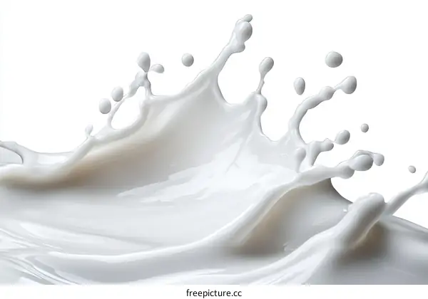 Milk Splash Abstract Art