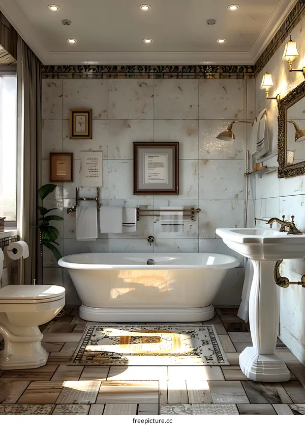 A Nostalgic Bathroom