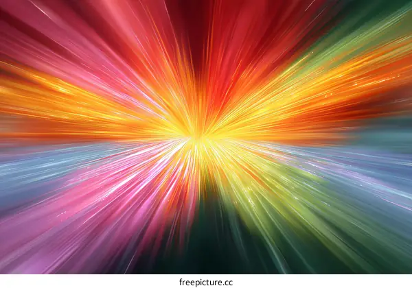 Colorful Radiating Burst Background Image