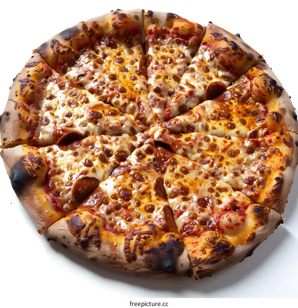 A delicious pizza with pepperoni, cheese, and tomato sauce