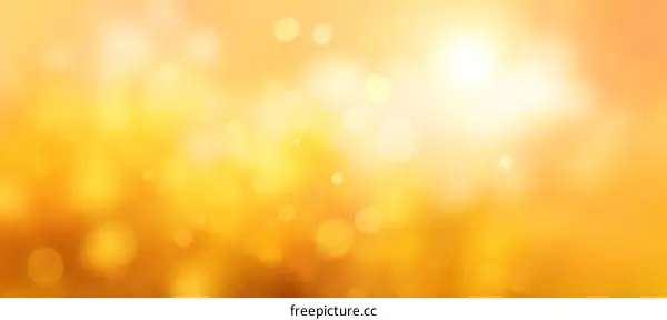 Golden Sunlight Bokeh Background