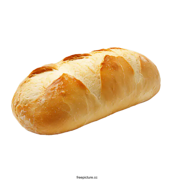 [Transparent Background PNG]Freshly Baked Crusty French Baguette Bread
