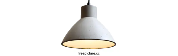[Transparent Background PNG]Modern Concrete Pendant Lamp Design