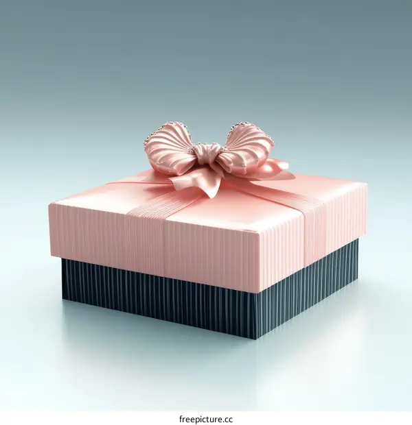 Pink Gift Box with Elegant Ribbon