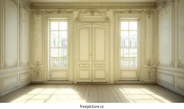 Elegant Vintage Interior Empty Room