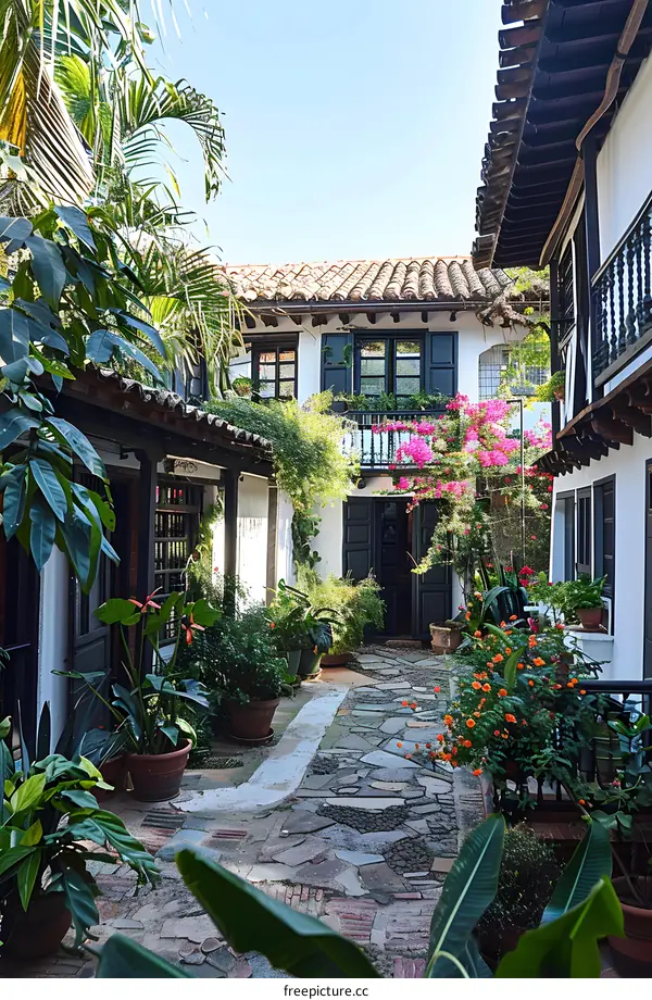 Charming Courtyard Garden