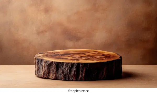 Wooden Slice Display Stand for Products