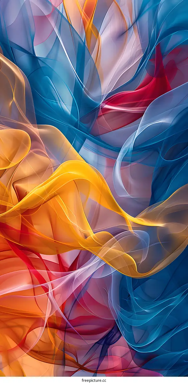 Colorful abstract silk