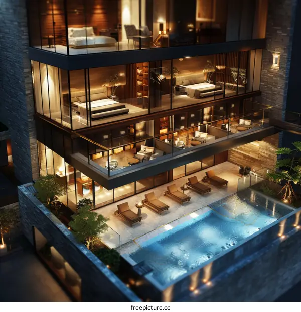 Luxury Rooftop Pool and Terrace Design