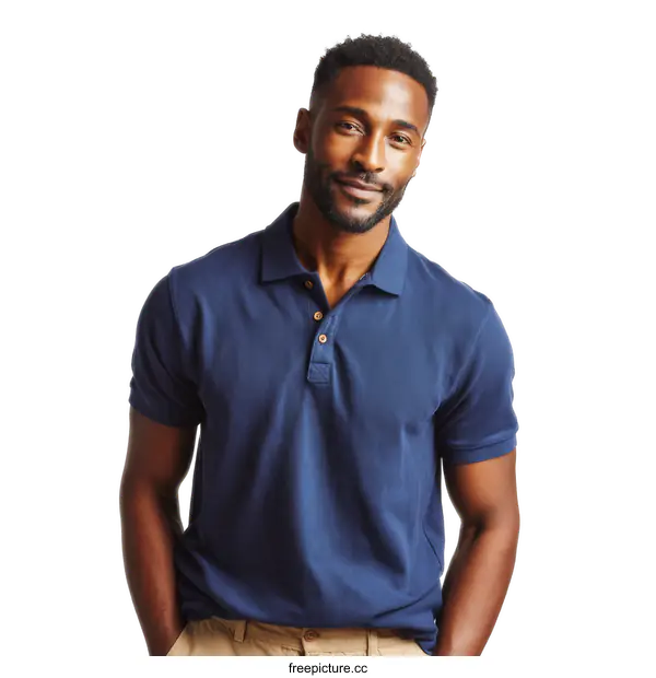 [Transparent Background PNG]Portrait of a confident African American man