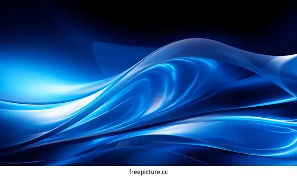 Blue abstract background with smooth light and shadow