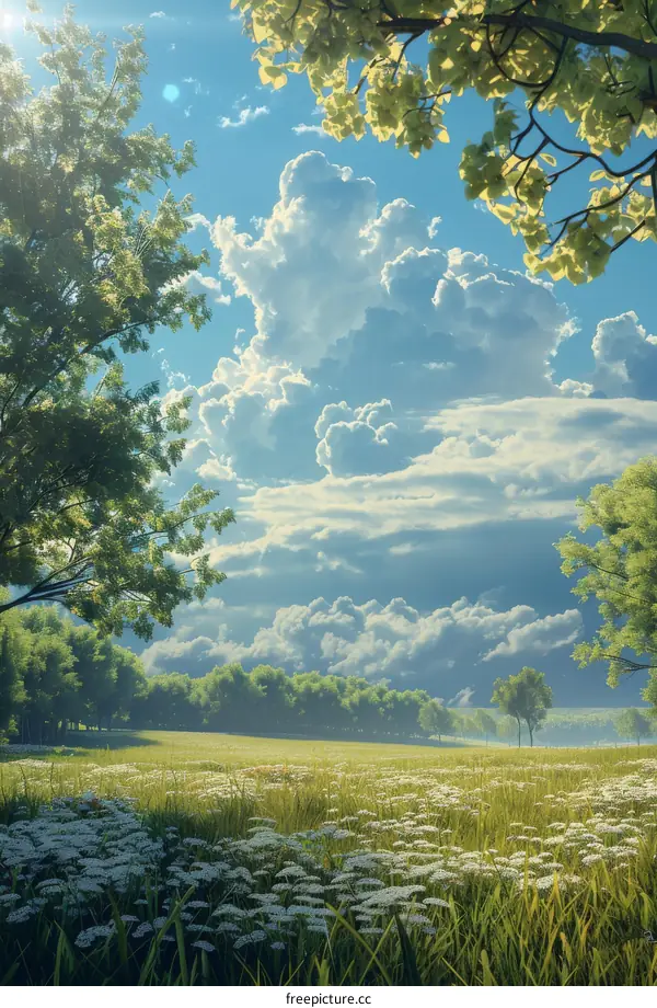 A Beautiful Summer Day in the Meadow