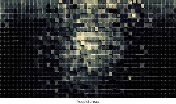 Abstract Geometric Pixelated Pattern Background