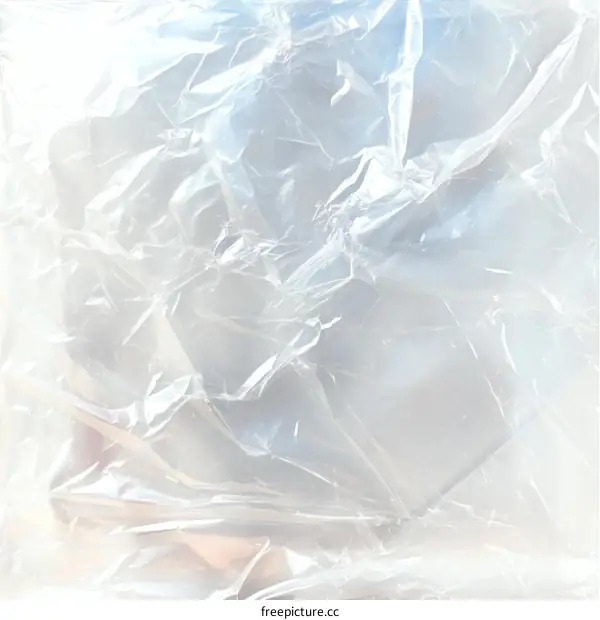 Transparent Plastic Bag Texture Abstract Background