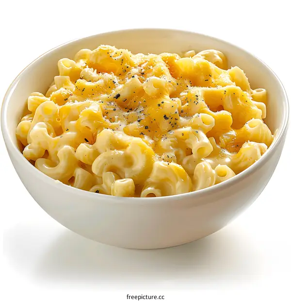 A bowl of macaroni and cheese
