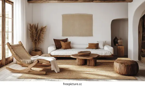 Modern Boho Living Room Interior Design