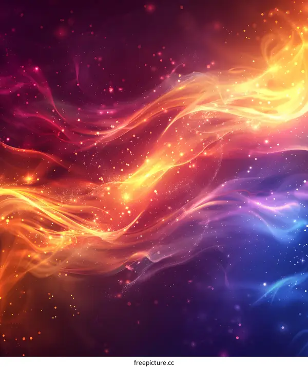 Wavy energy colorful abstract background